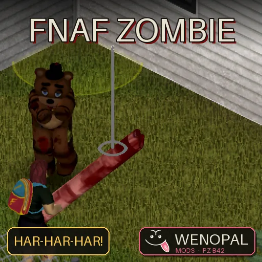 FNAF Zombie – mod para Project Zomboid: Freddy, Bonnie, Chica e Foxy viraram zumbis animatrônicos quebrados