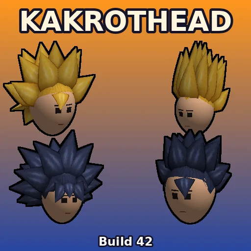 Kakrothead – Project Zomboid mod: 7 wearable anime warrior hairstyles: Kakarot (Super 1, 2 and 3), Gohan and Vegeta