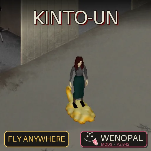 Kinto-un – Project Zomboid mod: Stand on the flying nimbus and fly anywhere like a helicopter