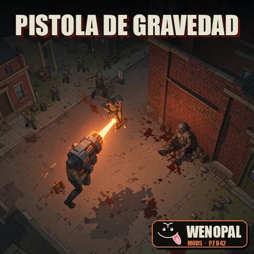 Pistola de Gravedad: Atrae y lanza zombies, a lo Half-Life 2