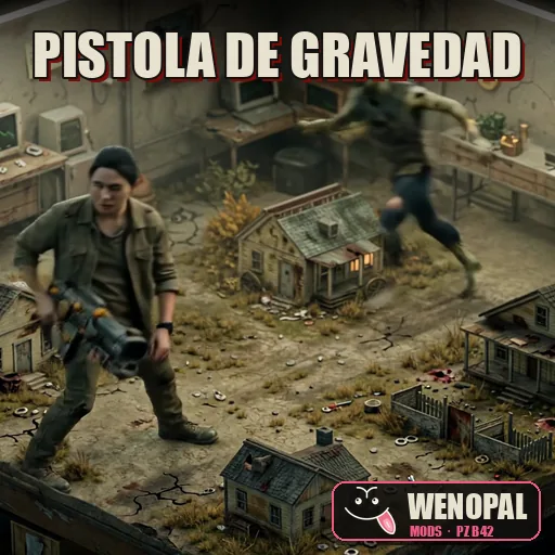 Pistola de Gravedad: Puxe e arremesse zumbis, estilo Half-Life 2