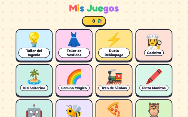 Mis Juegos: Jogos para crianças: cores, letras, sílabas, cozinha e muito mais, sem anúncios.