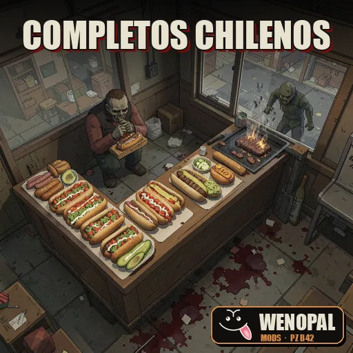 Completos Chilenos: Completo italiano, palta mayo, hot dog y as